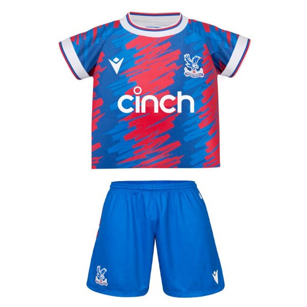 Camiseta Crystal Palace Primera equipo Niño 2022-2023 Rojo Azul